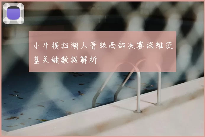 小牛横扫湖人晋级西部决赛诺维茨基关键数据解析