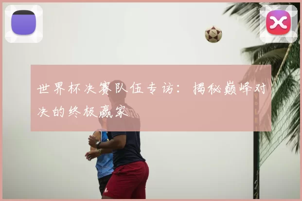 世界杯决赛队伍专访：揭秘巅峰对决的终极赢家