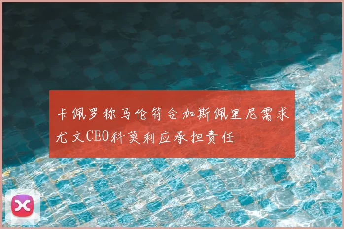 卡佩罗称马伦符合加斯佩里尼需求尤文CEO科莫利应承担责任